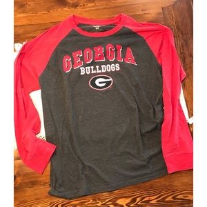 Georgia bulldogs long sleeve men’s baseball tee